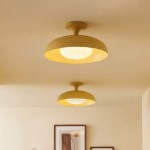 ‎Angelica Modern Yellow Metal Round Ceiling Light