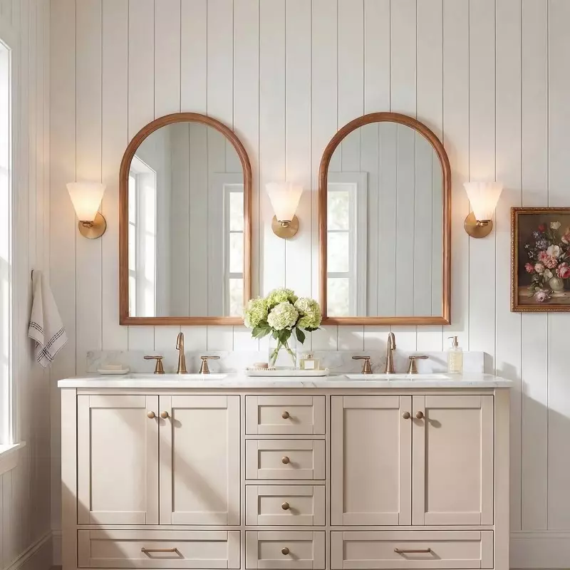 Jaxlynth Modern Rotatable Milk Glass Cone Sconce