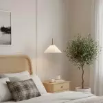 Veythra Modern Minimalist Rippled Glass Cone Pendant Lamp