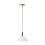 Veythra Modern Minimalist Rippled Glass Cone Pendant Lamp
