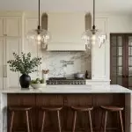 Xena Scandinavian Layered Clear Glass Pendant Light