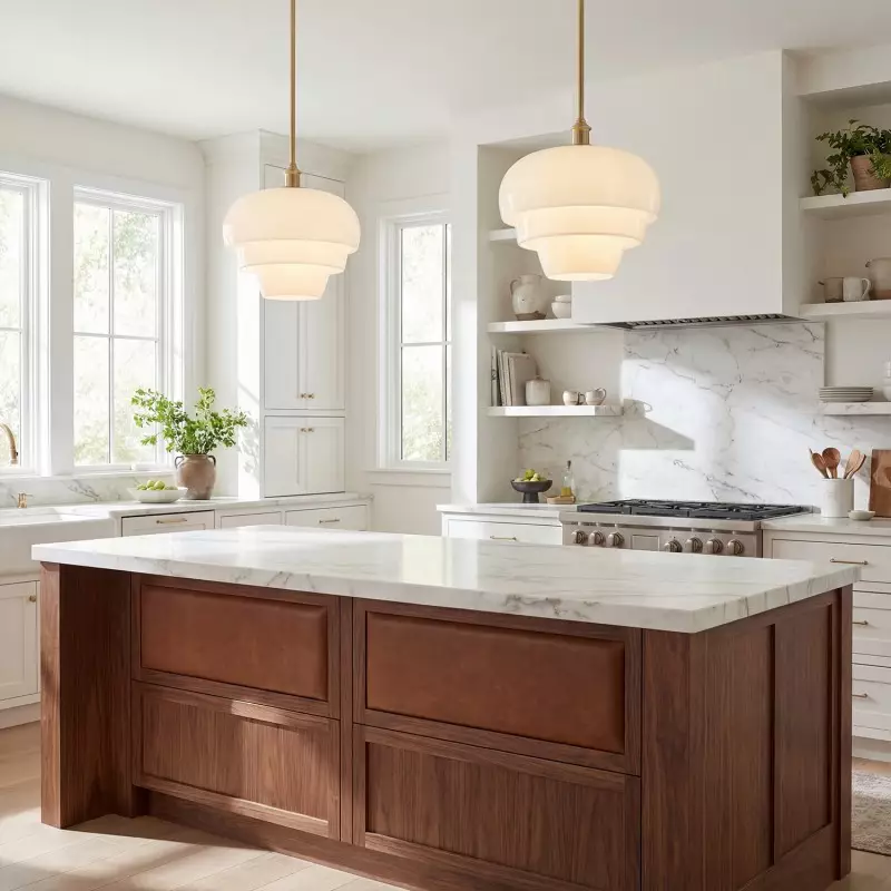 Xena Scandinavian Layered Clear Glass Pendant Light