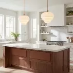 Xena Scandinavian Layered Clear Glass Pendant Light