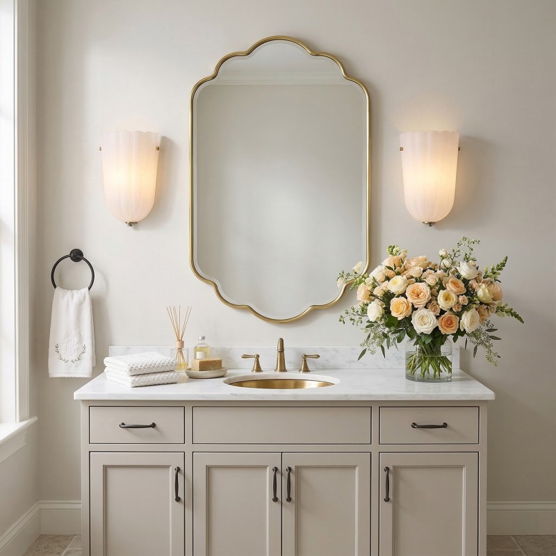 Zephyrine Modern Glass Flower Sconce