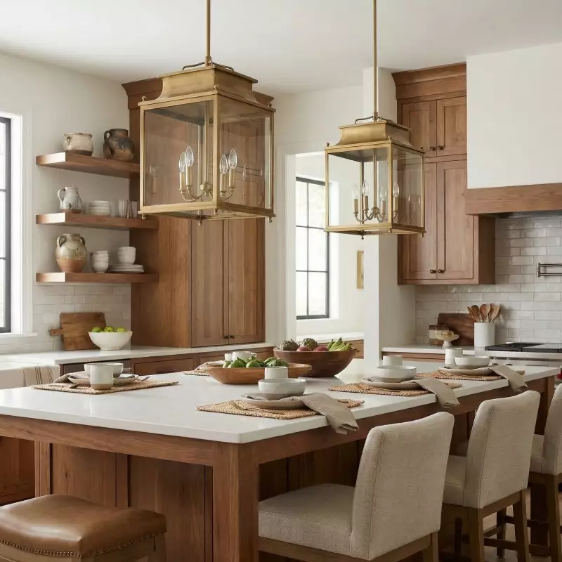 Marcellus Classic Metal Clear Glass Outdoor Lantern Pendant Light