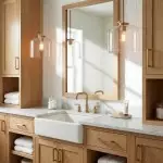 Mica Minimalist Brass Clear Glass Pendant Light