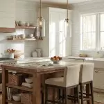 Mica Minimalist Brass Clear Glass Pendant Light