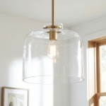 Linc Contemporary Globe Clear Glass Metal Pendant Light