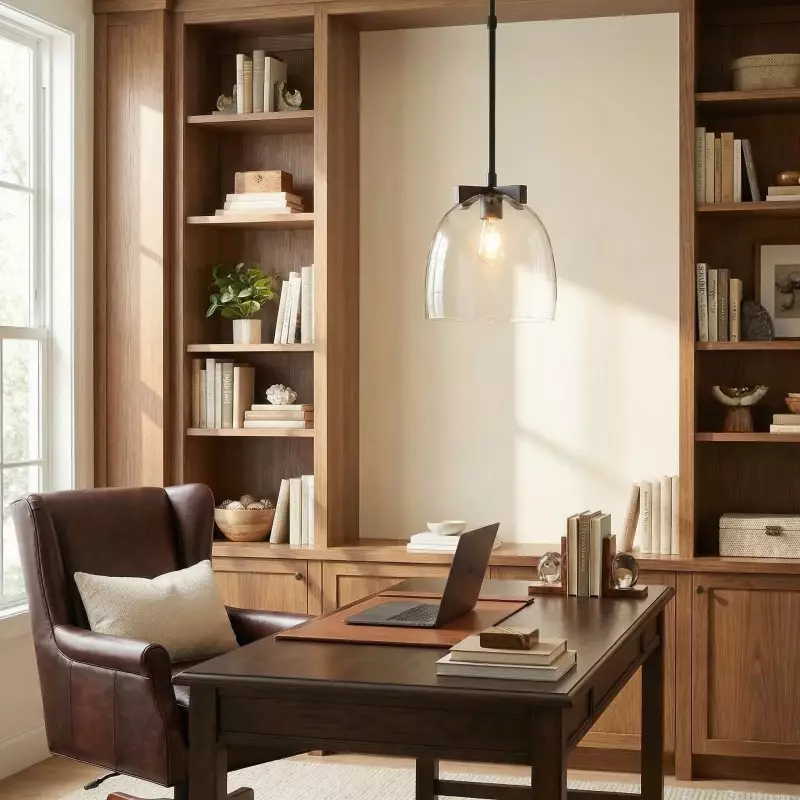 Titus Minimalist Transparent Glass Pendant Light