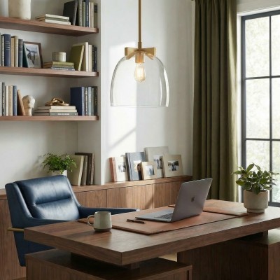 Titus Minimalist Transparent Glass Pendant Light