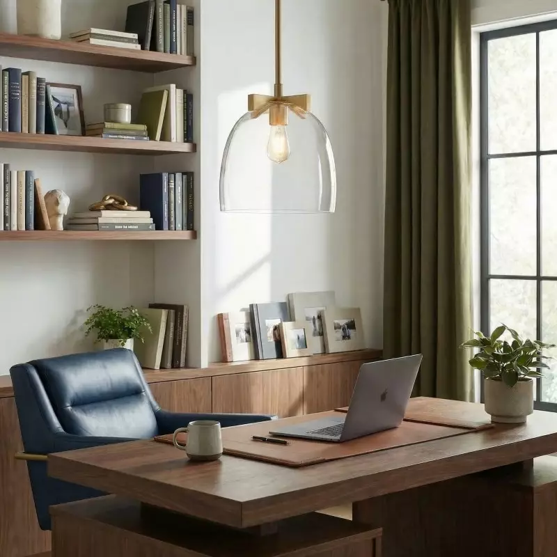 Titus Minimalist Transparent Glass Pendant Light