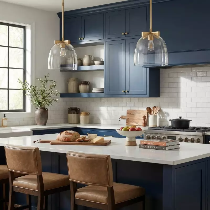 Titus Minimalist Transparent Glass Pendant Light