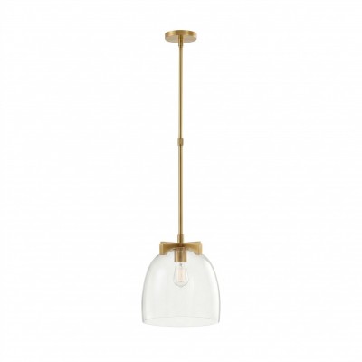Titus Minimalist Transparent Glass Pendant Light