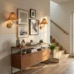 Calmyn Natural Woven Rattan Cone Wall Sconce