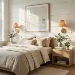 Calmyn Natural Woven Rattan Cone Wall Sconce