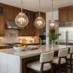 Oona Farmhouse Gold Glass Globe Pendant Light