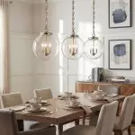 Oona Farmhouse Gold Glass Globe Pendant Light