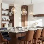 Oona Farmhouse Gold Glass Globe Pendant Light
