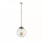 Oona Farmhouse Gold Glass Globe Pendant Light