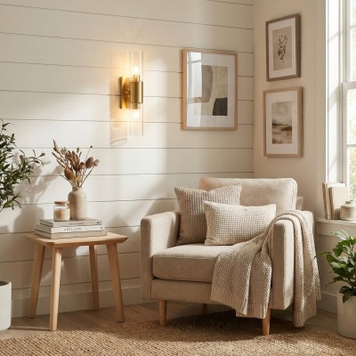 Zeylen Frances Water Ripple Glass Double Tube Sconce