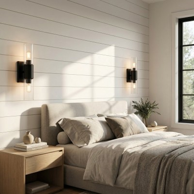 Zeylen Frances Water Ripple Glass Double Tube Sconce