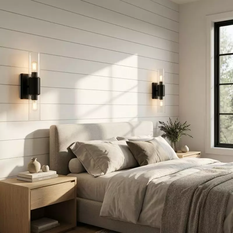 Zeylen Frances Water Ripple Glass Double Tube Sconce