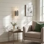 Zeylen Frances Water Ripple Glass Double Tube Sconce