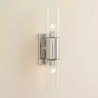 Zeylen Frances Water Ripple Glass Double Tube Sconce