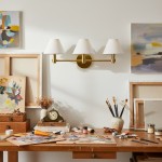 Lennox Luxurious Triple Metal Aged Brass Sconce