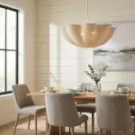 Daxter Bohemian Woven Rattan Scalloped Pendant Light