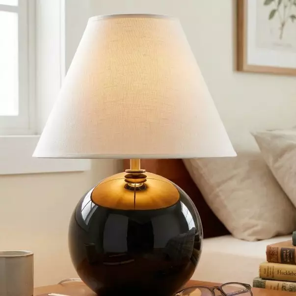 Vaelune Modern Glass Cone Table Lamp