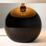 Vaelune Modern Glass Cone Table Lamp