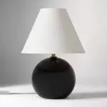 Vaelune Modern Glass Cone Table Lamp