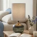 Orithyia Modern Glass Round Table Lamp