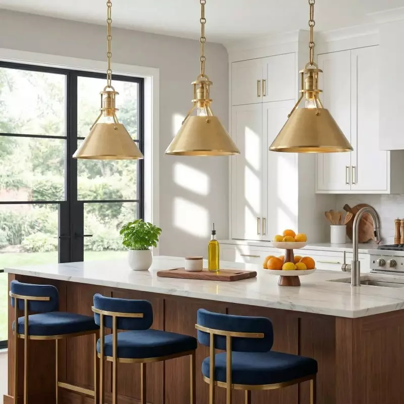 Jules Retro Metal Cone Pendant Light