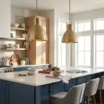 Kaelin Rustic Metal Dome Pendant Light