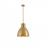 Kaelin Rustic Metal Dome Pendant Light