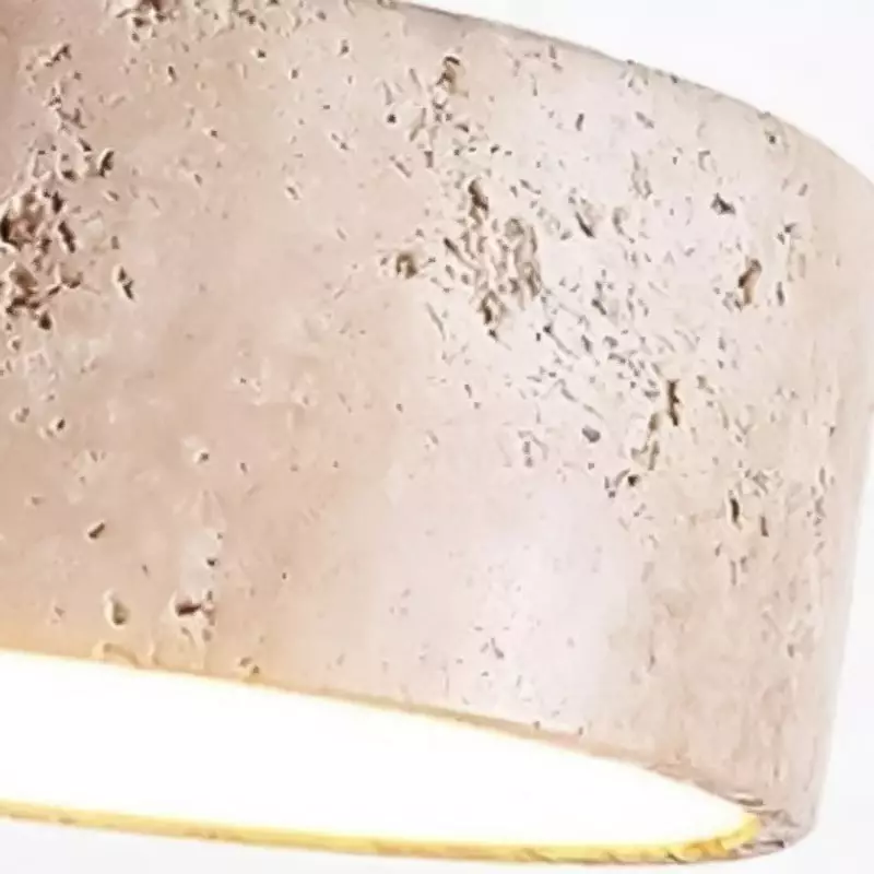 Bennett Wabi-Sabi Round Travertine Wall Light