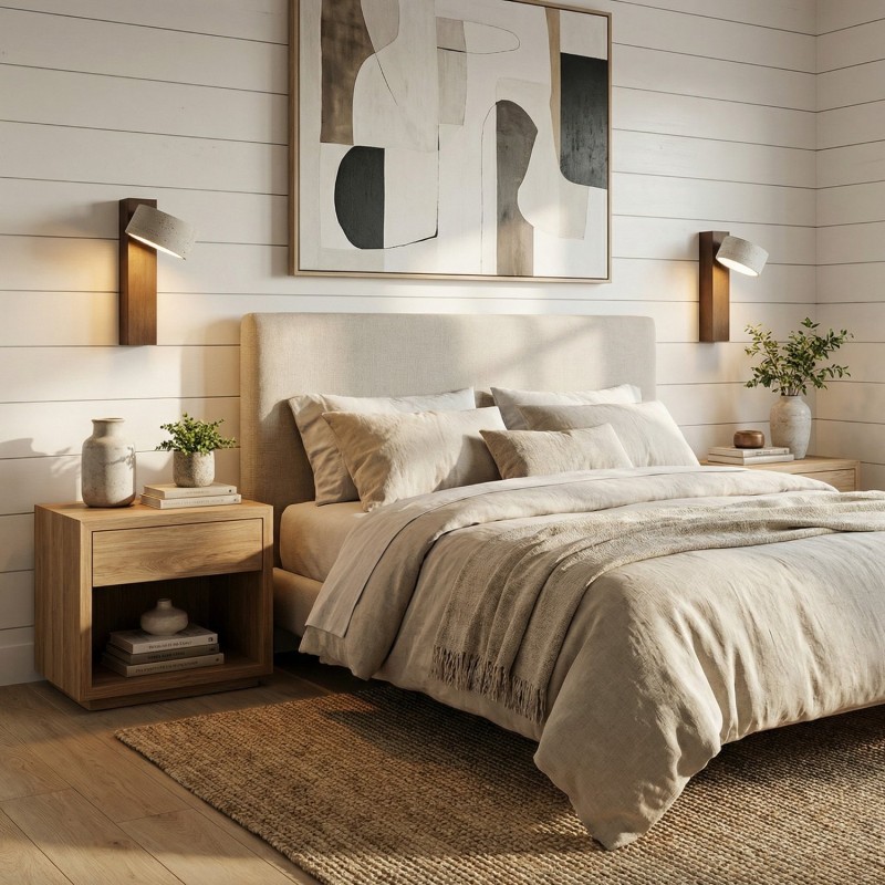 Bennett Wabi-Sabi Round Travertine Wall Light