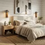 Bennett Wabi-Sabi Round Travertine Wall Light