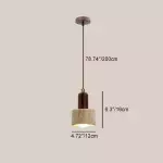 Bowen Wabi-Sabi Mini Travertine Pendant Light