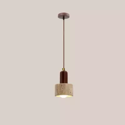 Bowen Wabi-Sabi Mini Travertine Pendant Light