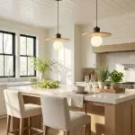 Bowen Wabi-Sabi Mini Travertine Pendant Light