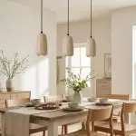 Bowen Wabi-Sabi Mini Travertine Pendant Light