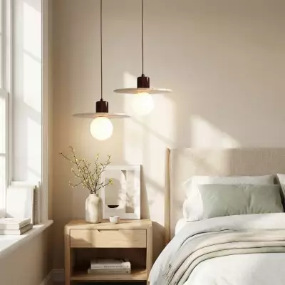 Bowen Wabi-Sabi Mini Travertine Pendant Light