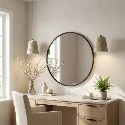 Bowen Wabi-Sabi Mini Travertine Pendant Light