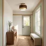 Caspar Minimalist Travertine Retro Ceiling Light