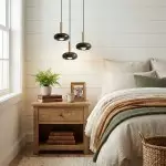 Carver Retro LED Travertine 3 Light Pendant Light