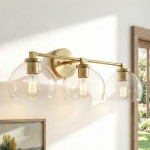 Conrad Vintage 3 Heads Bellflower Glass Wall Sconce