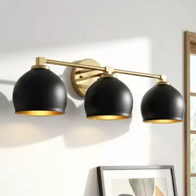 Conrad Vintage 3 Heads Bellflower Glass Wall Sconce